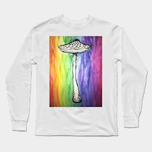 Rainbow Mushroom Long Sleeve T-Shirt